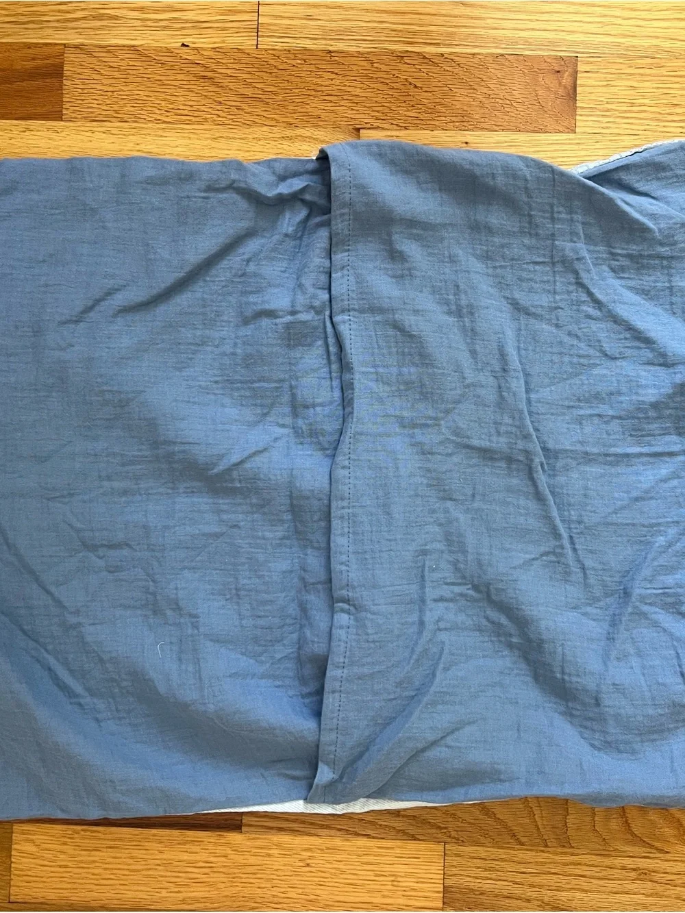 Pottery Barn Teen Huntington Strip (Blue and White) Shams Set of 2